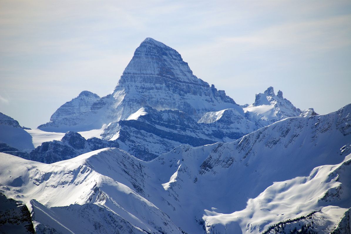 17 Mount Assiniboine From Lookout Mountain At Banff Ski Sunshine Village Early Morning